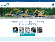 Tablet Screenshot of dehaco.nl